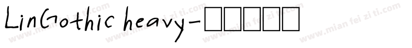LinGothic heavy字体转换